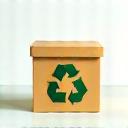 An icon of a recyclable box.